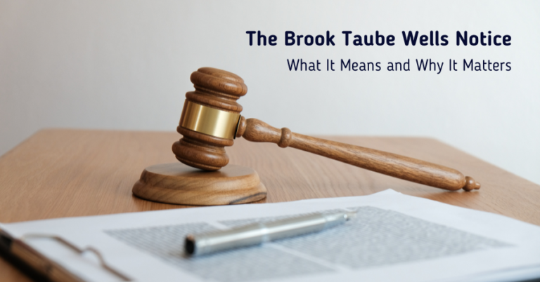 The Brook Taube Wells Notice: What It Means and Why It Matters